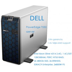 Dell PowerEdgeT550 server + 1 év support